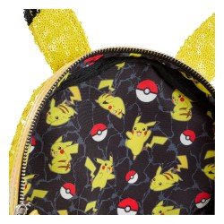 Pokemon by Loungefly Mini Backpack World 1-1 Sequin Pikachu Cosplay | 0671803460041