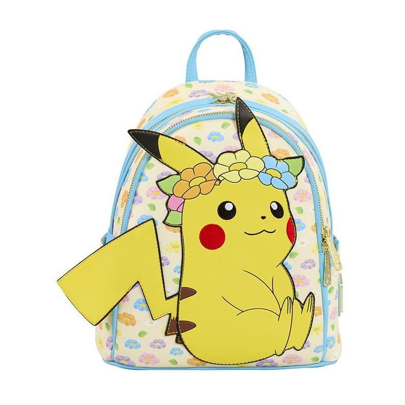 Pokemon by Loungefly Mini Backpack Sleeping Pikachu Floral Crown | 0671803511224