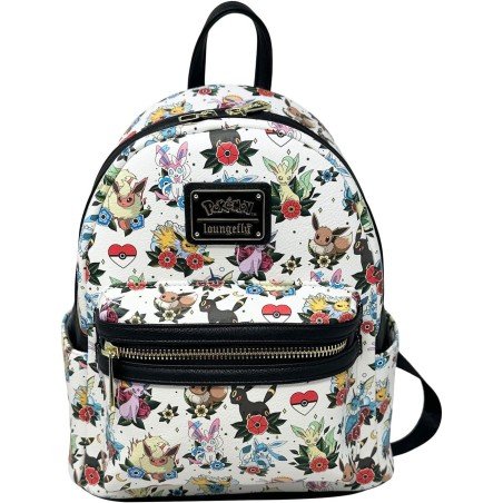 Pokemon by Loungefly Mini Backpack Eevee AOP MNBK | 0671803545694