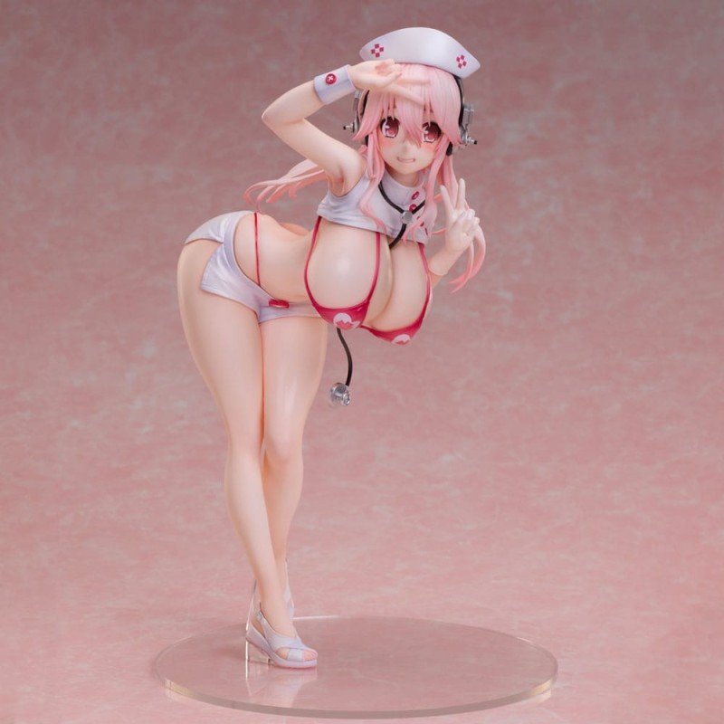 Super Sonico PVC Statue 1/6 Super Sonico Nurse Bikini Ver. 22 cm | 4589642716778