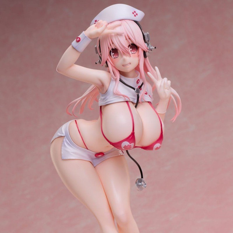 Super Sonico PVC Statue 1/6 Super Sonico Nurse Bikini Ver. 22 cm | 4589642716778