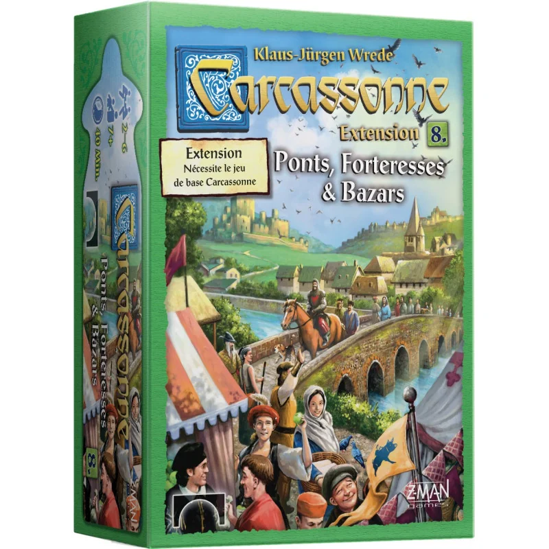 Carcassonne - Ext. 08 Bazaars,Bridges,Fortresses | 8435407616967
