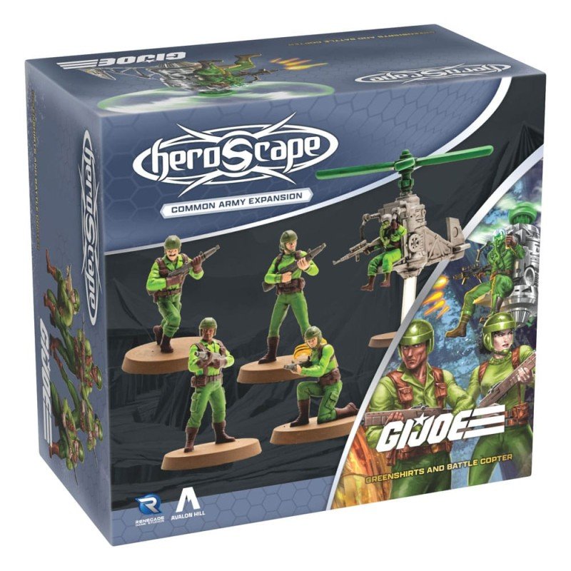 G.I.Joe Heroscape Expansion de l'armée Greenshirts & Battle Copter (Common) *ANGLAIS* | 0810011728806