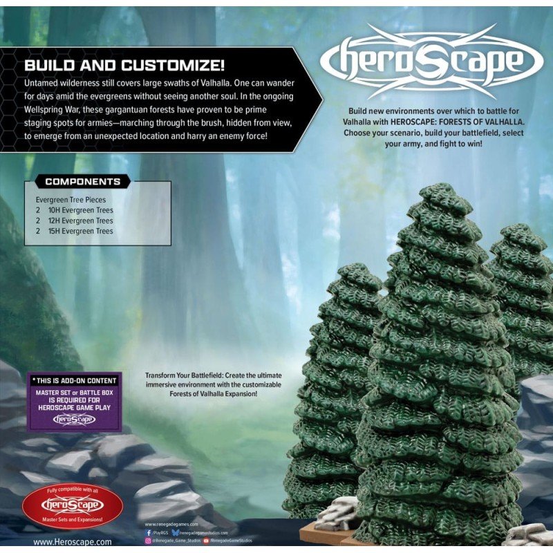 Heroscape Expansion du terrain Forests of Valhalla *ANGLAIS* | 0810011728905