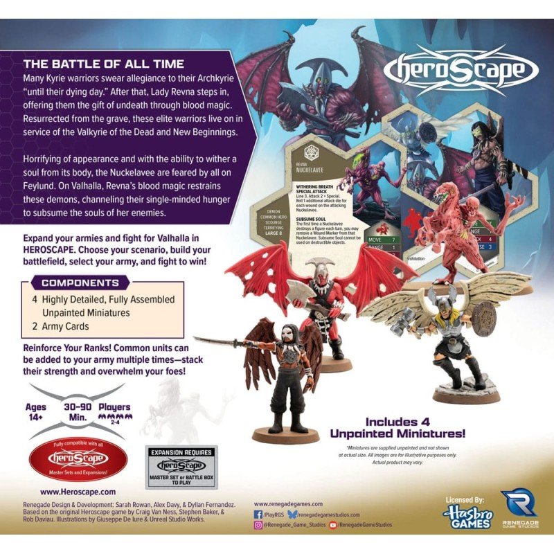 Heroscape Expansion de l'armée Age of Annihilation Revenants of Revna & Nuckelavee (Common) *ANGLAIS* | 0810011728943