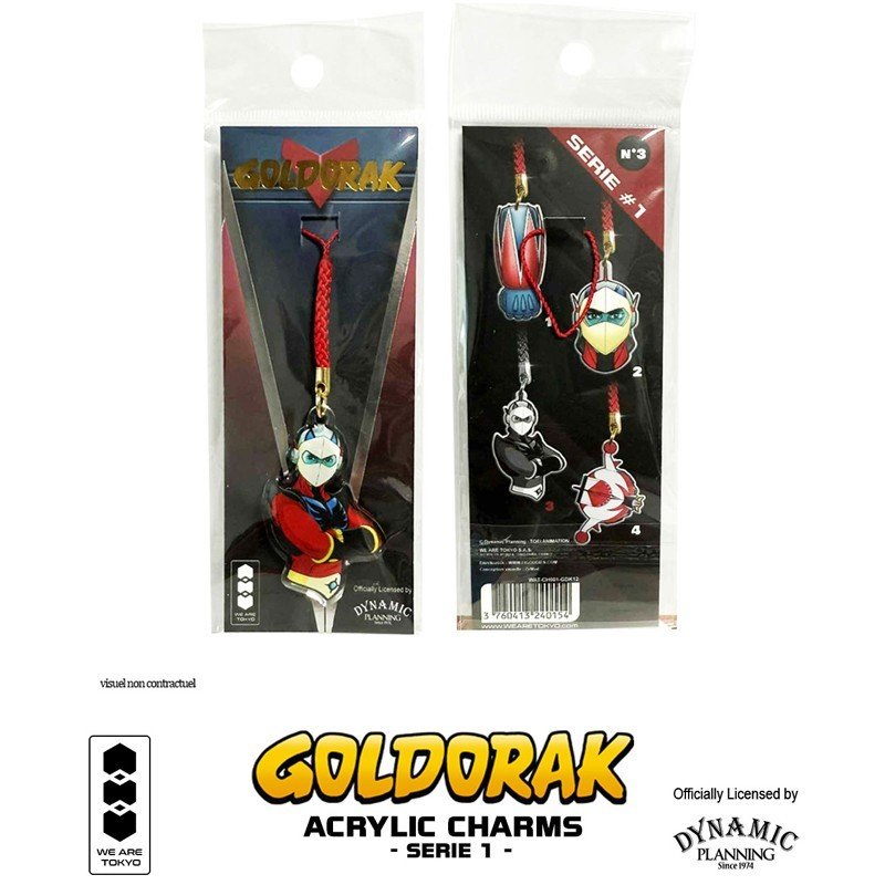 Goldorak - Acrylic Charm Serie 1 - Actarus Buste 5cm | 3760413240154