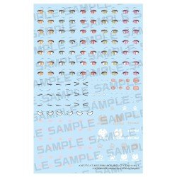 Megami Device M.S.G. accessoire pour figurines Plastic Model Kit 1/1 Puni Mofu Gin Lang Eye Decal Set 