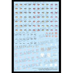 Megami Device M.S.G. accessoire pour figurines Plastic Model Kit 1/1 Puni Mofu Gin Lang Eye Decal Set | 4934054083640
