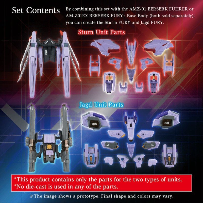 Zoids accessoires AM-Z01CP Berserk Fury Sturm & Jagd Unit | 4904810088875