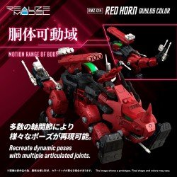 Zoids figurine Plastic Model Kit 1/100 RMZ-014 Red Horn Styracosaurus Type 22 cm | 4904810939740