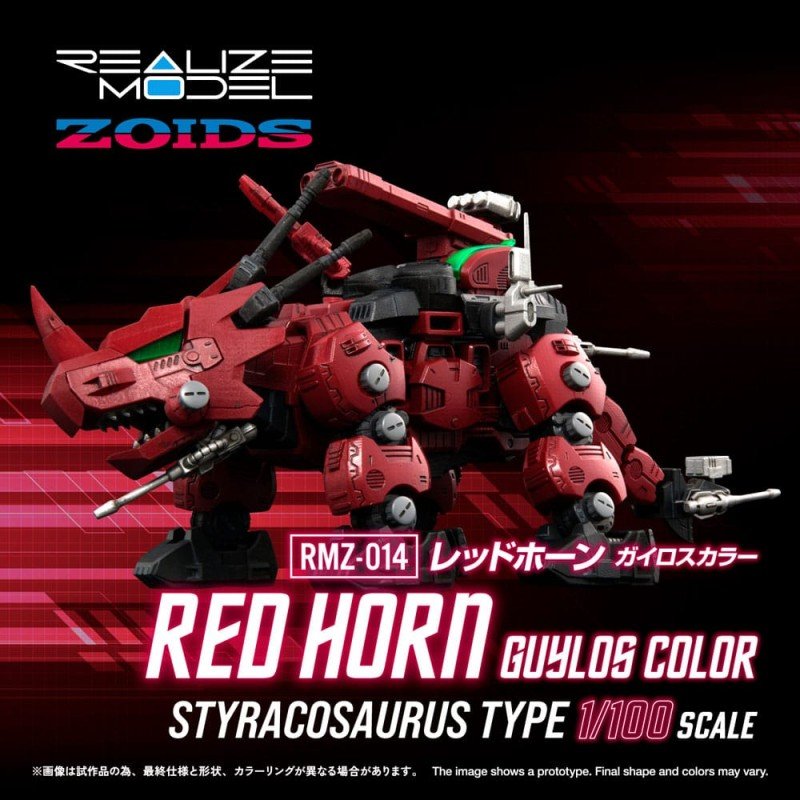 Zoids figurine Plastic Model Kit 1/100 RMZ-014 Red Horn Styracosaurus Type 22 cm | 4904810939740