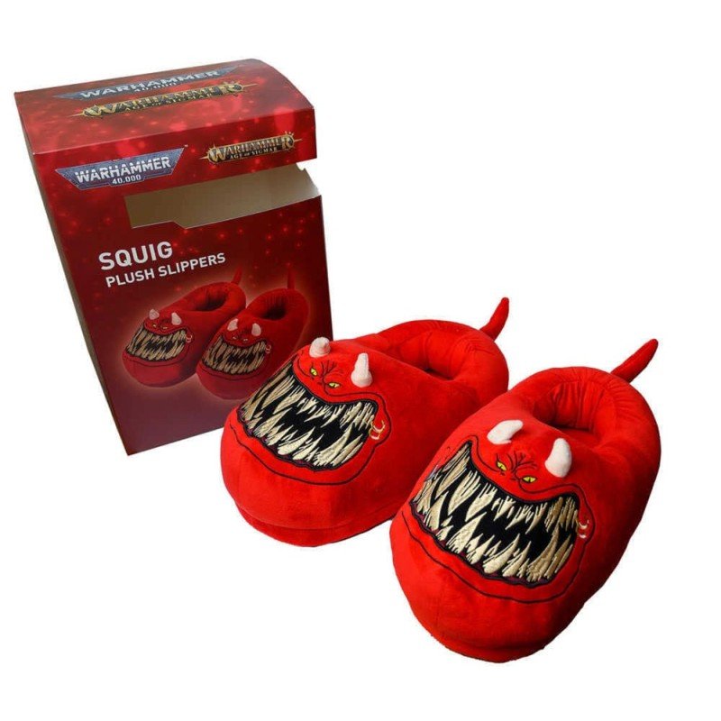 Warhammer 40,000 pantoufles Red Squig Slippers (One Size) | 5011921227969