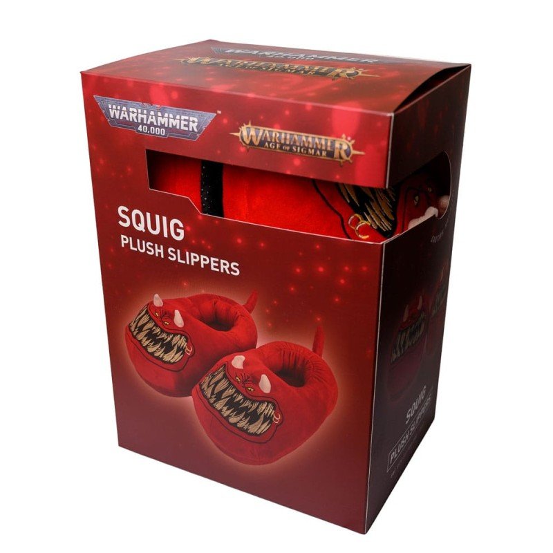 Warhammer 40,000 pantoufles Red Squig Slippers (One Size) | 5011921227969