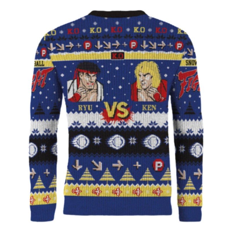Street Fighter Pull de Noël Ryu & Ken (M)