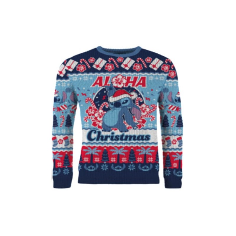 Lilo et Stitch Pull de Noël Stitch Aloha Christmas (XL) | 5061036145238