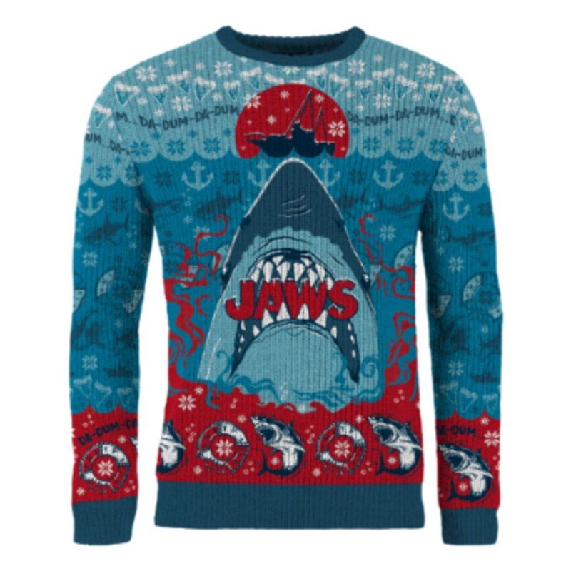 Les Dents de la mer Pull de Noël Jaws (M) | 5061036144255