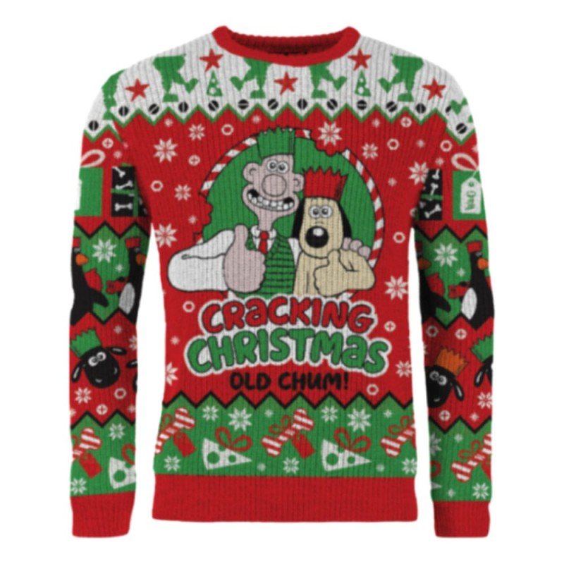 Wallace et Gromit Pull de Noël Cracking Christmas Old Chum! (L) | 5061036144507