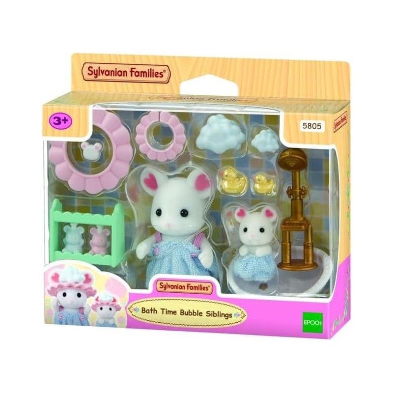 Sylvanian Families: Marshmallow Mouse Bath Fun Play Set | 5054131058053