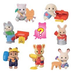 Sylvanian Families: Site de construction Amis des bébés Sac Surprise Figurine 5 cm | 5054131058381