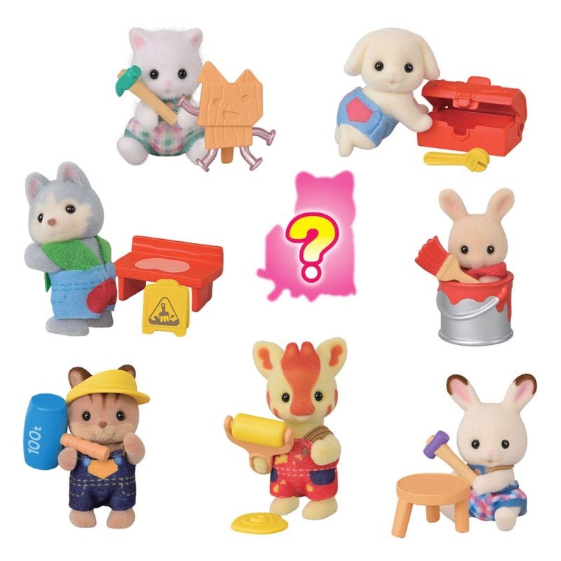 Sylvanian Families: Site de construction Amis des bébés Sac Surprise Figurine 5 cm | 5054131058381