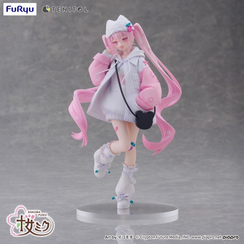 Hatsune Miku Tenitol PVC Statue Sakura Miku Cool style [petit] 19 cm | 4580736407473