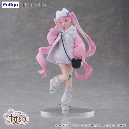 Hatsune Miku Tenitol PVC Statue Sakura Miku Cool style [petit] 19 cm | 4580736407473