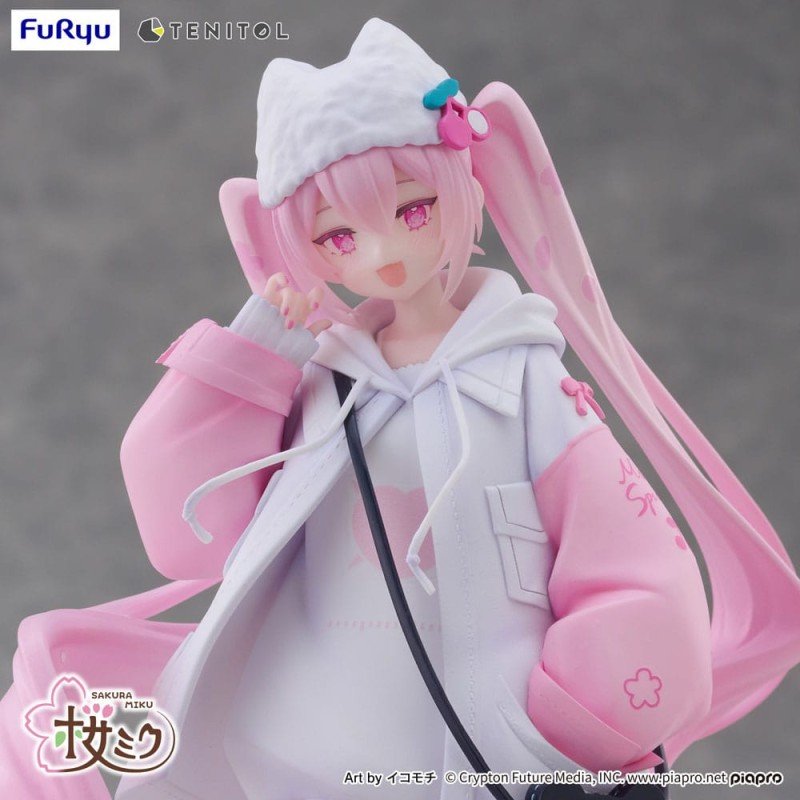 Hatsune Miku Tenitol PVC Statue Sakura Miku Cool style [petit] 19 cm | 4580736407473
