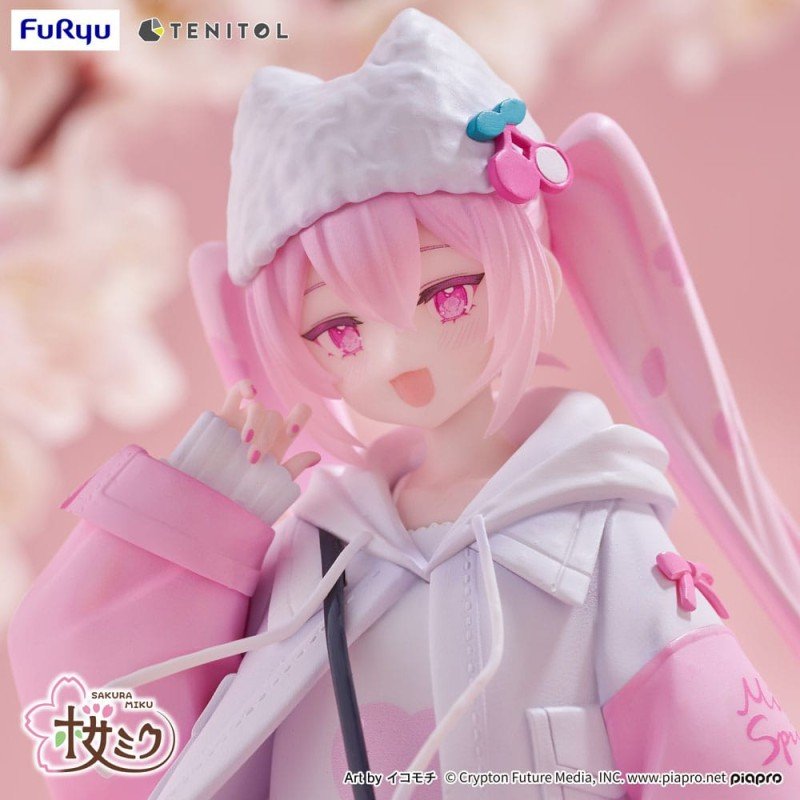 Hatsune Miku Tenitol PVC Statue Sakura Miku Cool style [petit] 19 cm | 4580736407473