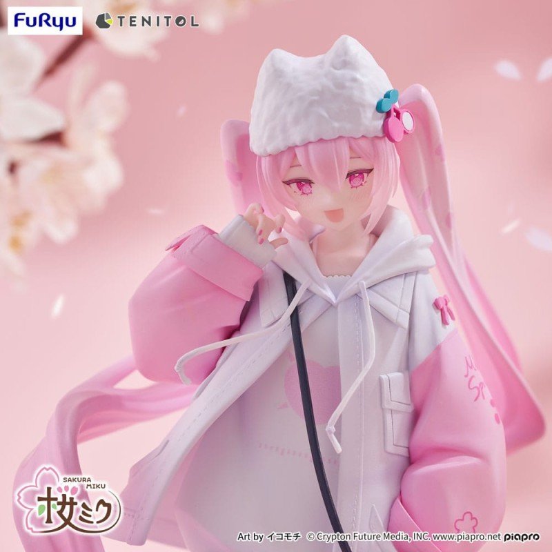 Hatsune Miku Tenitol PVC Statue Sakura Miku Cool style [petit] 19 cm | 4580736407473
