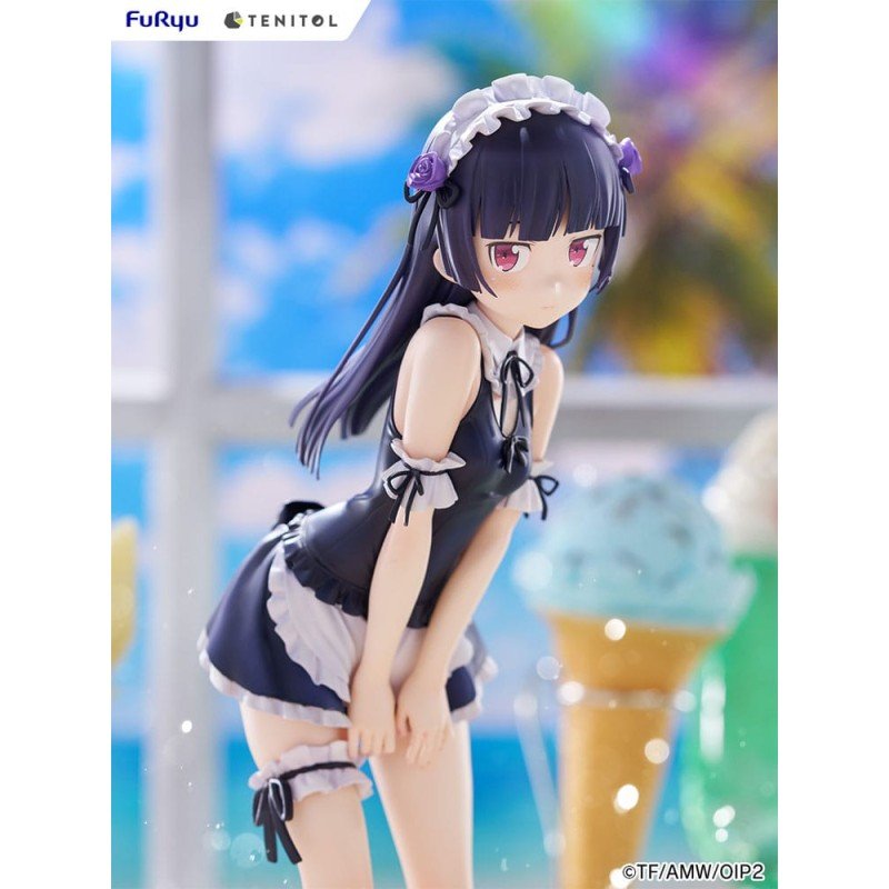 Ore no Imouto ga Konna ni Kawaii Wake ga Nai. Tenitol Tall PVC Statue Kuroneko swimsuits maid Ver. 27 cm | 4580736407572