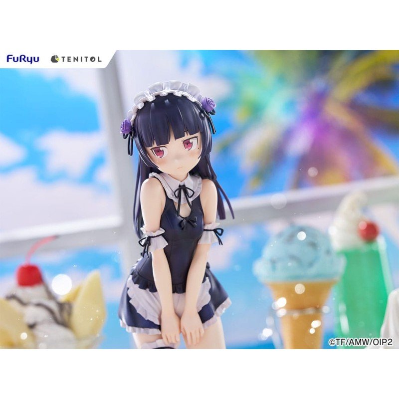 Ore no Imouto ga Konna ni Kawaii Wake ga Nai. Tenitol Tall PVC Statue Kuroneko swimsuits maid Ver. 27 cm | 4580736407572