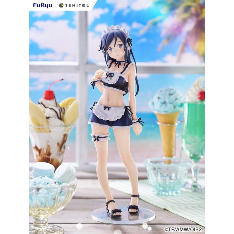 Ore no Imouto ga Konna ni Kawaii Wake ga Nai. Tenitol Tall PVC Statue Aragaki Ayase swimsuits maid Ver. 30 cm | 4580736407589