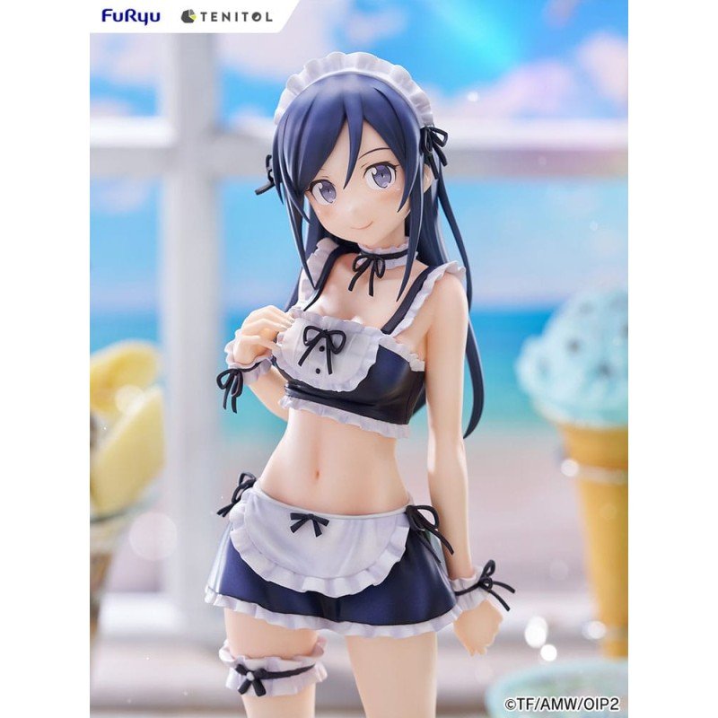 Ore no Imouto ga Konna ni Kawaii Wake ga Nai. Tenitol Tall PVC Statue Aragaki Ayase swimsuits maid Ver. 30 cm | 4580736407589