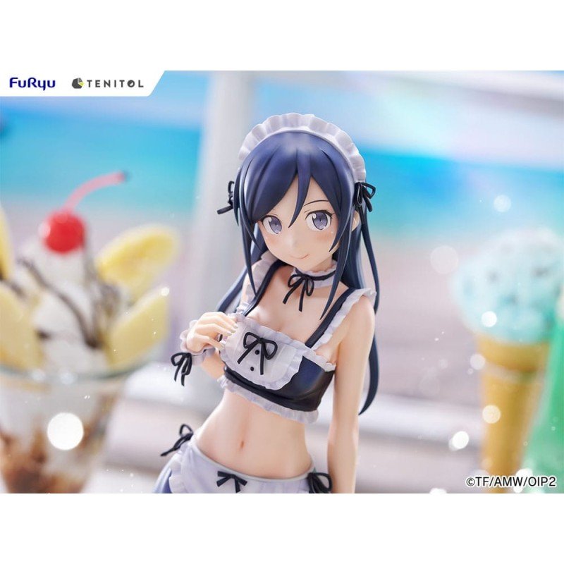Ore no Imouto ga Konna ni Kawaii Wake ga Nai. Tenitol Tall PVC Statue Aragaki Ayase swimsuits maid Ver. 30 cm | 4580736407589
