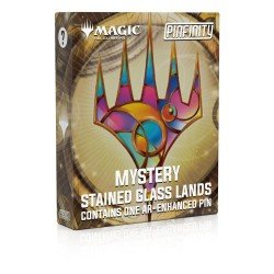 Magic: The Gathering assortiment Pin's Blind Box Mystery Stained Glass Lands (10) | 0810188491718