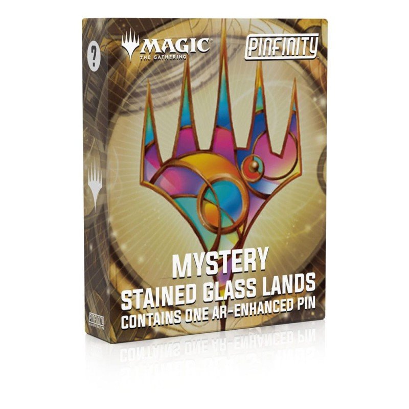 Magic: The Gathering assortiment Pin's Blind Box Mystery Stained Glass Lands (10) | 0810188491718