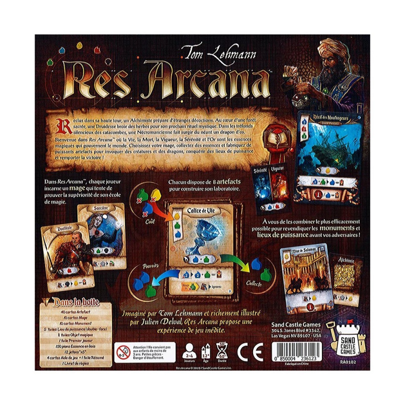 jeu : Res Arcana
éditeur : Sand Castle Games
Version française