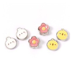 Molang pack 3 boucles d´oreilles Stud Molang and Piu Piu