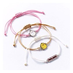 Molang pack 3 bracelets Molang and Piu Piu 18 cm 