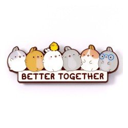 Molang Badge à épingle Better Together