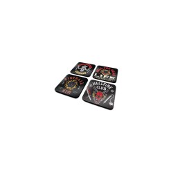 Stranger Things 4 pack 4 sous-verres Hellfire Club