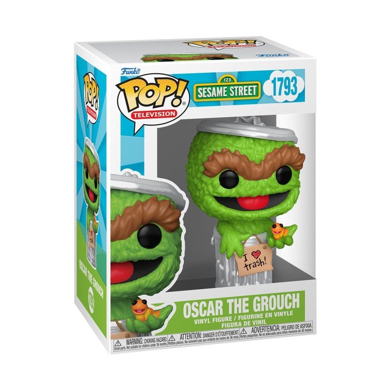 Sesame Street POP! TV Vinyl figurine Oscar the Grouch 9 cm | 0889698862349