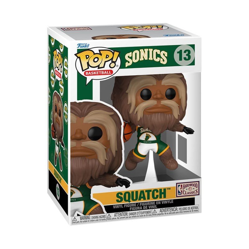 NBA Legends POP! Sports Vinyl Figurine Mascots Sonics- Sasquatch 9 cm | 0889698891516