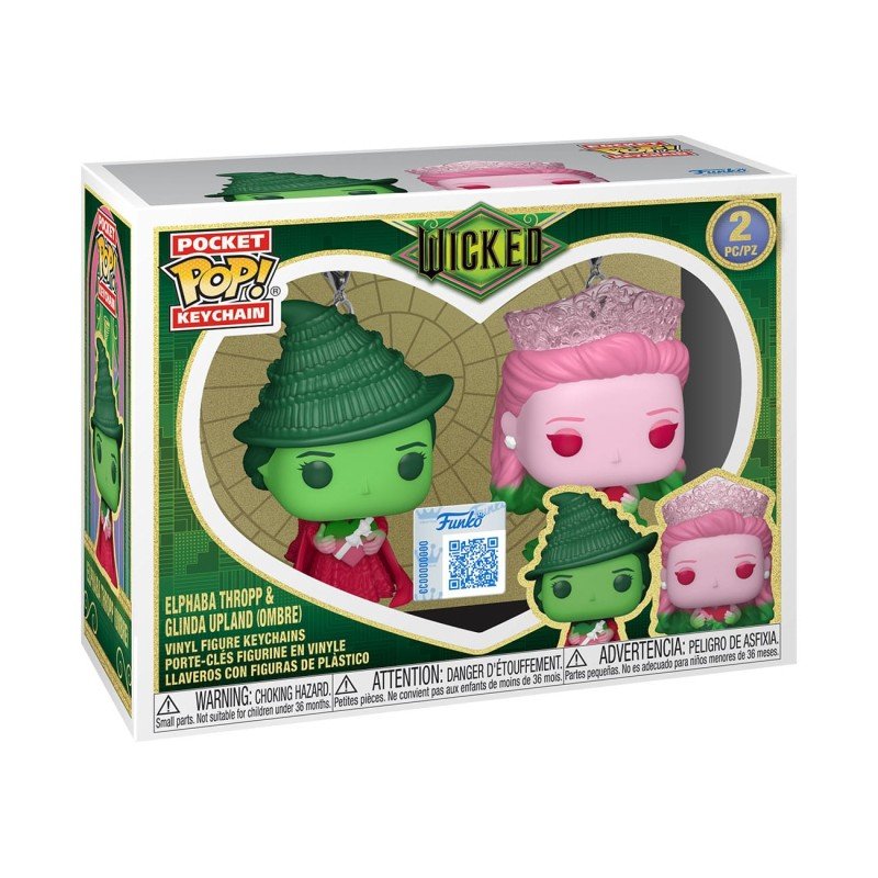 Wicked POP! Vinyl Keychain 2-Pack G&E (Ombre) 4 cm | 0889698916790