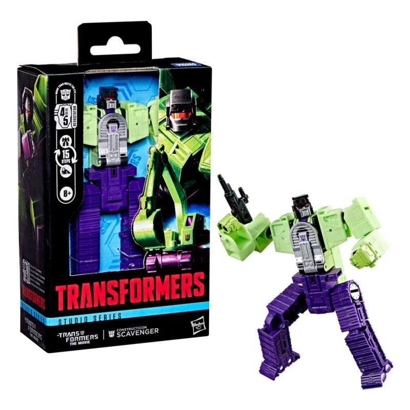 The Transformers: The Movie Studio Series Deluxe Class Action Figure Constructicon Scavenger 11 cm | 5010996323439