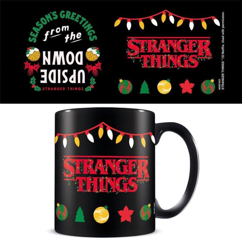 Stranger Things Mug Seasons Greetings Upside Down | 5050574276559