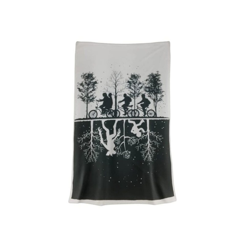 Stranger Things Throw Blanket Black & White 100 x 150 cm | 0801269149628