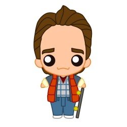 Retour vers le Futur figurine caoutchouc Pokis Marty McFly 6 cm