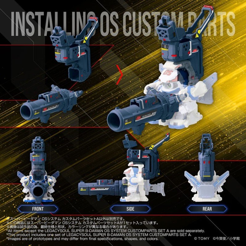 Super B-Daman accessoires pour figurines Legacysoul Super B-Daman OS Sytsem Custom Part Set A | 4904810087687