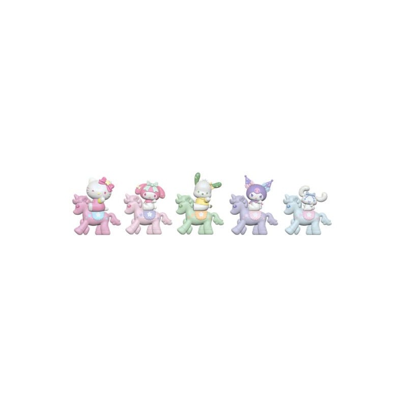 Sanrio Equestrian Series Mini Figures Hello Kitty and Friends 5 cm Blind Box Display (12) | 4895217593430